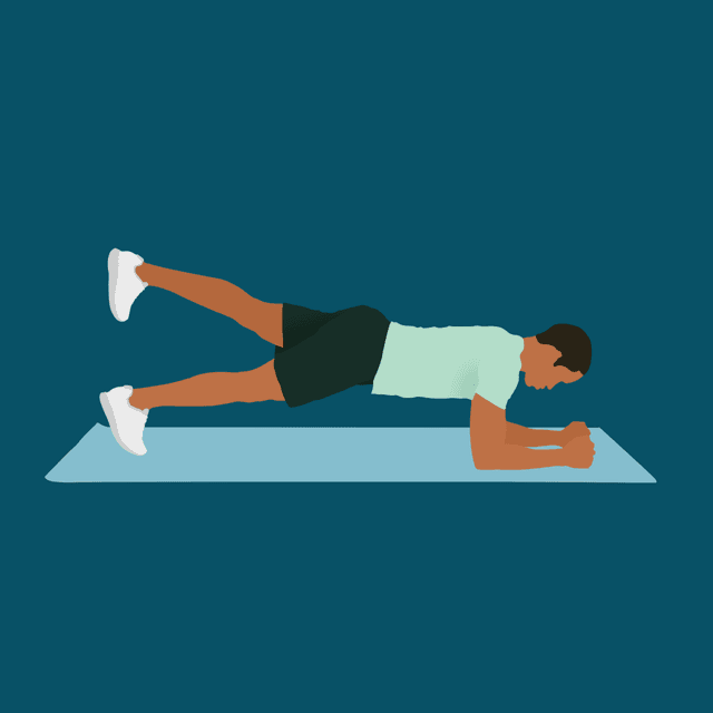 Elbow Plank Leg Lift